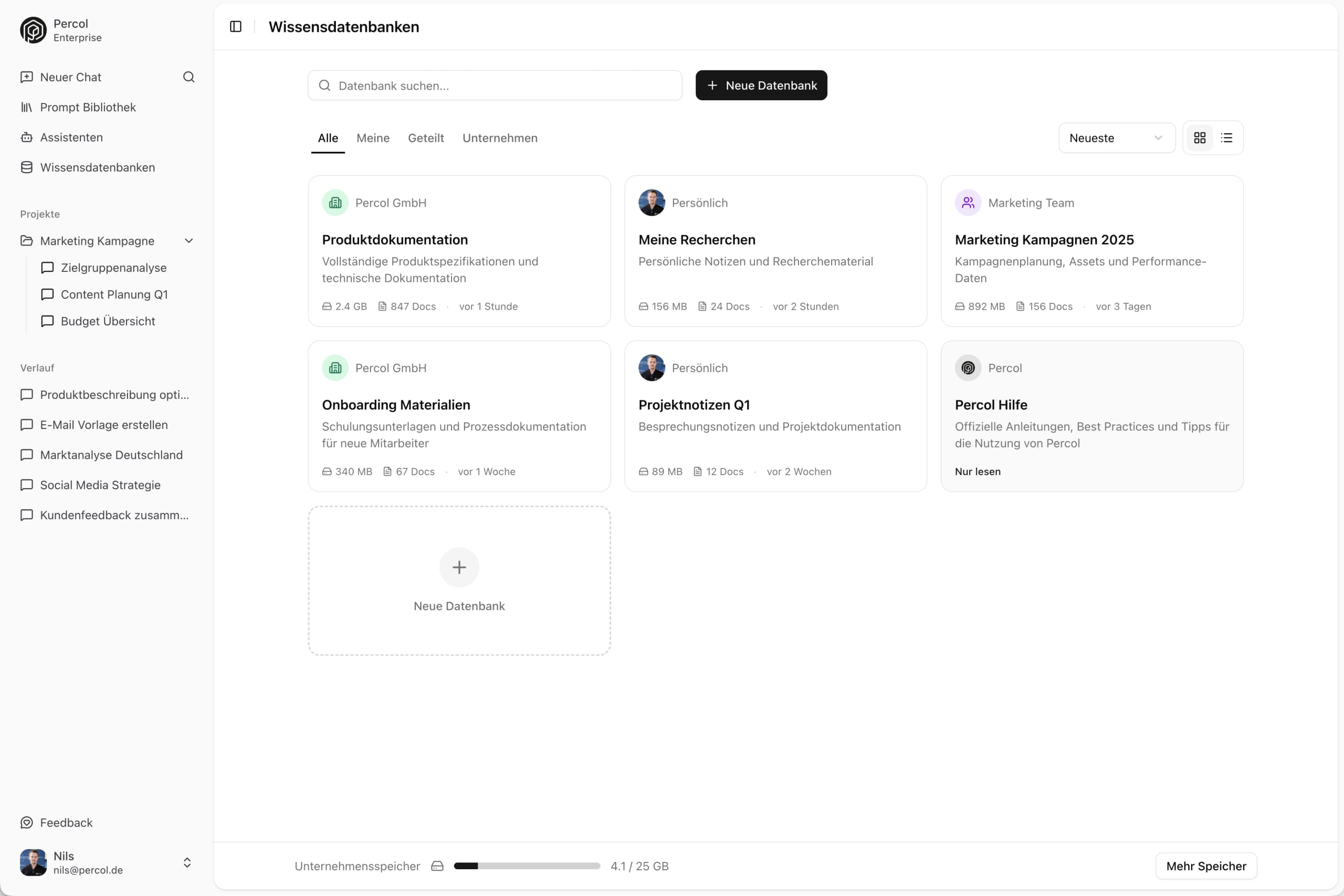 Notebooks & RAG interface